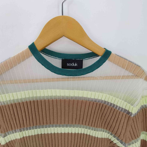 スドーク soduk 22SS breeze knit top ブリーズ ニット トップス シアー ニット セカンドスキン レディース