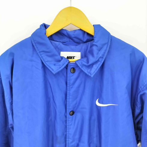 ナイキ NIKE 90-00s 銀タグ ワンポイントスウッシュ刺繍 裏地キルティング 中綿 コーチジャケット メンズ L
