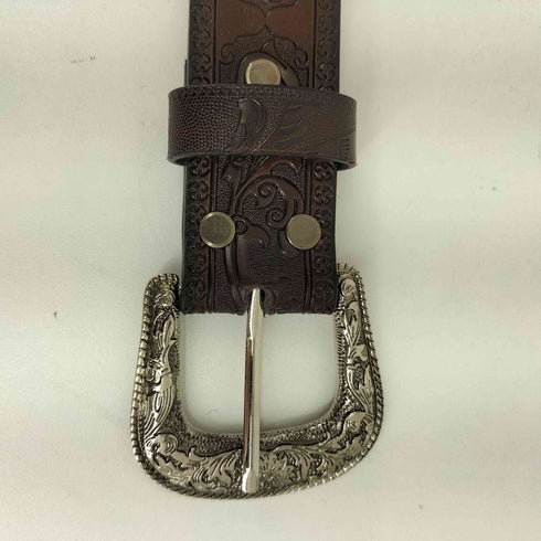 型押しカーボーイウエスタンベルト Y2K メンズ