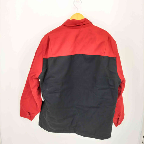 ディッキーズ Dickies 00s 裏地キルティング バイカラー ジップアップ スポーツジャケット メンズ L