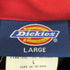 ディッキーズ Dickies 00s 裏地キルティング バイカラー ジップアップ スポーツジャケット メンズ L