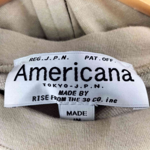 アメリカーナ Americana フロッキーロゴ サイド ジップ ロング ワンピース レディース