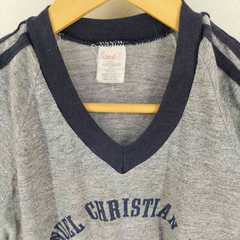 ステッドマン STEDMAN 70S USA製 ラグラン袖ラインTシャツ メンズ import:M