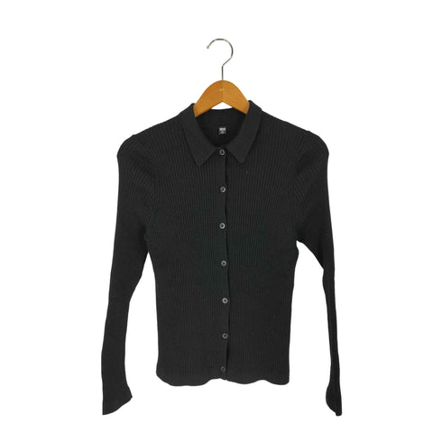 ユニクロ UNIQLO 23AW エクストラファインメリノリブポロカーディガン レディース JPN:XL