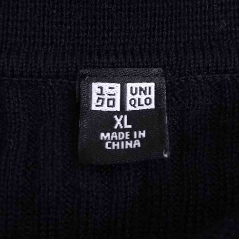 ユニクロ UNIQLO 23AW エクストラファインメリノリブポロカーディガン レディース JPN:XL