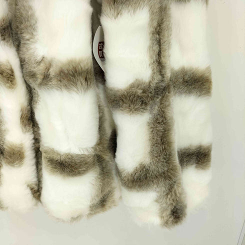 スタイリング styling エコファー 格子柄 コート レディース F