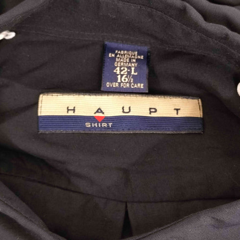 ハオプト HAUPT レーヨン100総柄 L/S シャツ メンズ 42-L