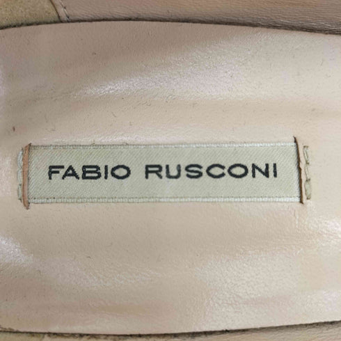 ファビオルスコーニ FABIO RUSCONI エナメルレザー リボンデザイン パンプス レディース 38