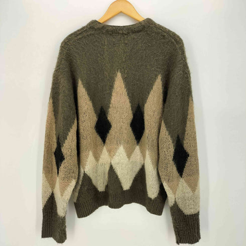 タウンクラフト TOWNCRAFT THE FOX COLLECTION シャギー ニット アーガイル カーディガン メンズ JPN:S