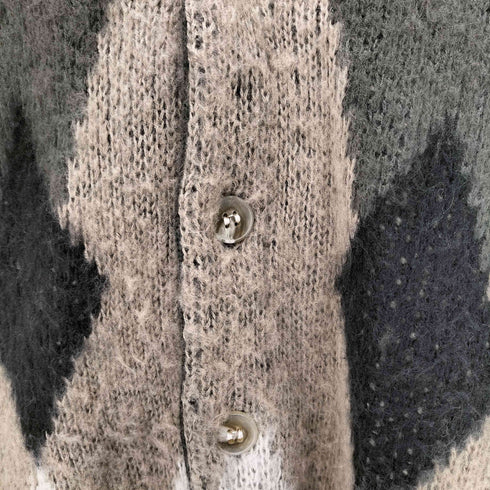 タウンクラフト TOWNCRAFT THE FOX COLLECTION シャギー ニット アーガイル カーディガン メンズ JPN:S