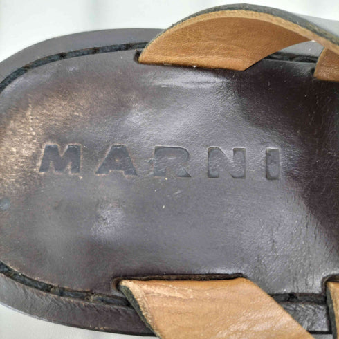 マルニ MARNI レザーストラップ グラディエーター サンダル レディース 39