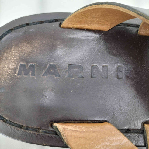 マルニ MARNI レザーストラップ グラディエーター サンダル レディース 39