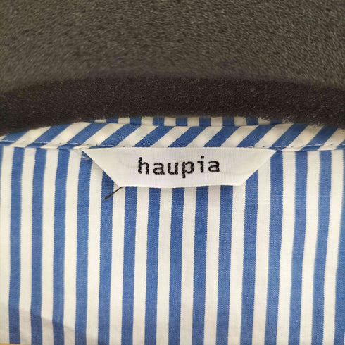 ハウピア haupia ストライプ スキッパー シャツ ワンピース レディース