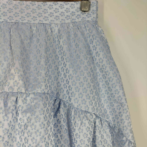 Petitle ラウンドギャザー切り替えジャガードスカート レディース PM