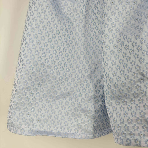 Petitle ラウンドギャザー切り替えジャガードスカート レディース PM