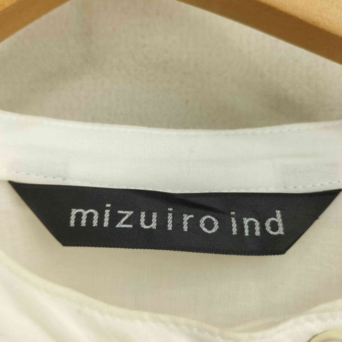 ミズイロインド mizuiro ind 七分袖 シャツワンピース レディース