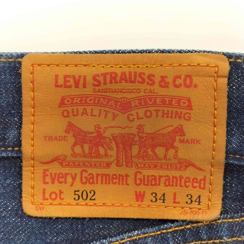 リーバイス Levis 502 濃紺 デニム ストレート パンツ メンズ 34 L34