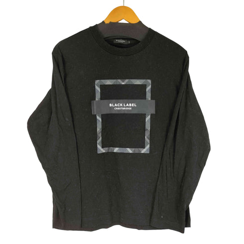 ブラックレーベルクレストブリッジ BLACK LABEL CRESTBRIDGE フロントプリント L/S Tシャツ メンズ JPN:M