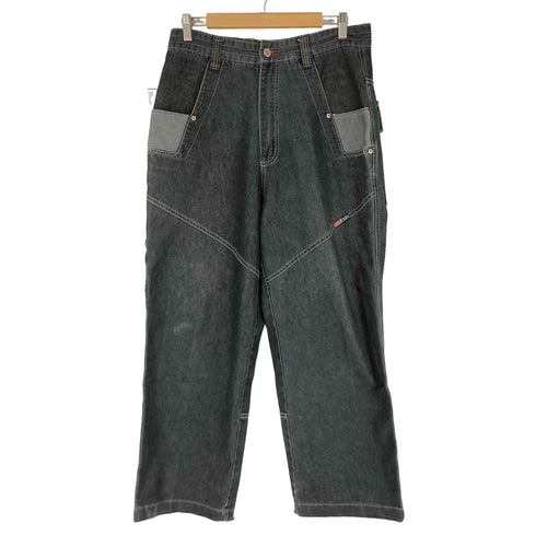 BIG 8 BIG ブラック バギーデニムパンツ メンズ JPN:M