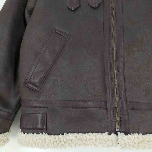 アングリッド Ungrid フェイクムートンボアブルゾン レディース JPN:S