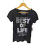 CHAMI CHAMI Y2K ラインストーン メッセージ Tシャツ レディース JPN:M