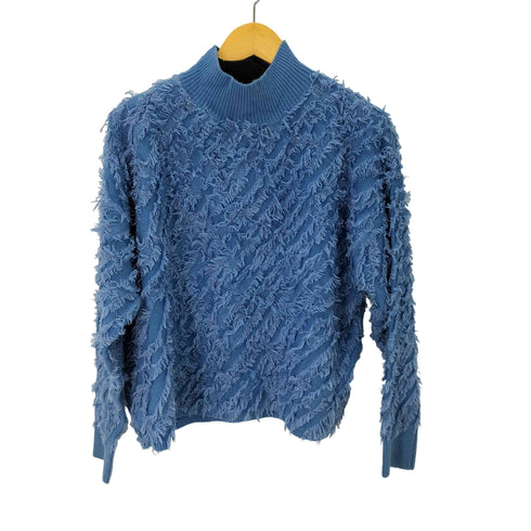 レイビームス Ray BEAMS カット ジャカード フリンジ ハイネック ニット レディース ONE SIZE