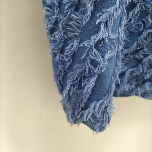 レイビームス Ray BEAMS カット ジャカード フリンジ ハイネック ニット レディース ONE SIZE