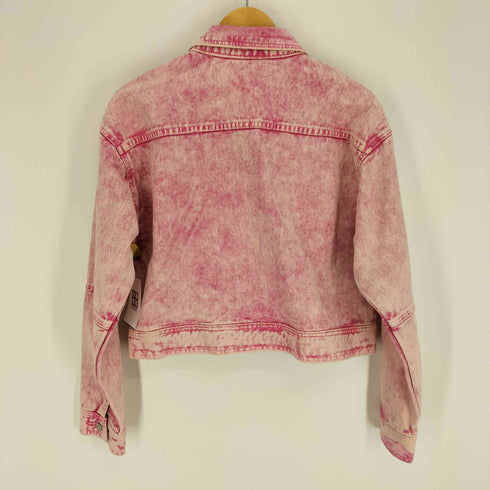 エックスガール X-girl BLEACHED DENIM JACKET 後染め デニム トラッカージャケット レディース JPN:2