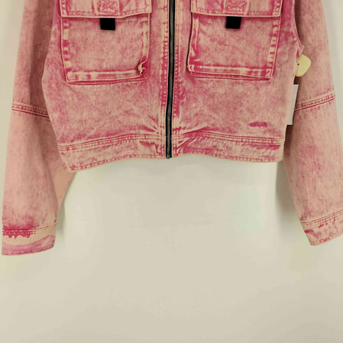 エックスガール X-girl BLEACHED DENIM JACKET 後染め デニム トラッカージャケット レディース JPN:2