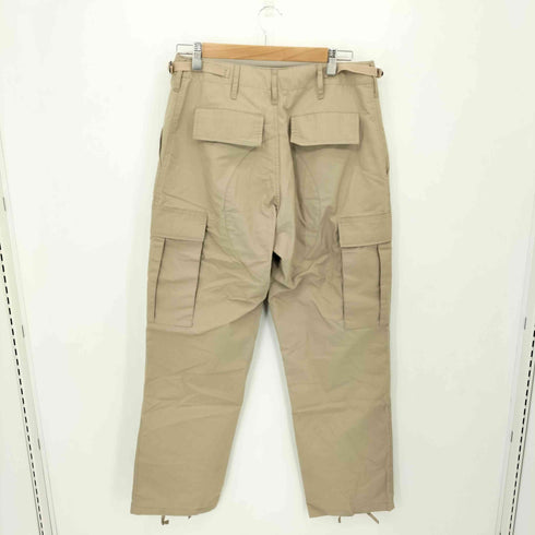 リップストップ ポリ コットン カーゴパンツ Military メンズ S
