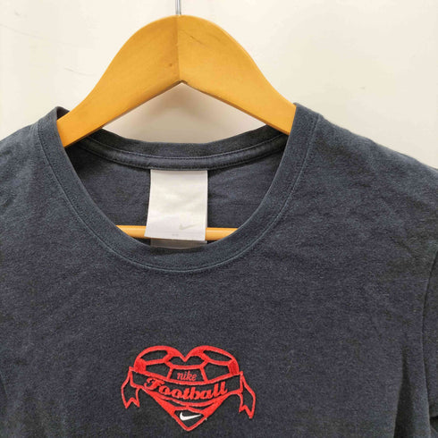 ナイキ NIKE Y2K 刺繍ロゴ ハートモチーフ チビ Tシャツ レディース M