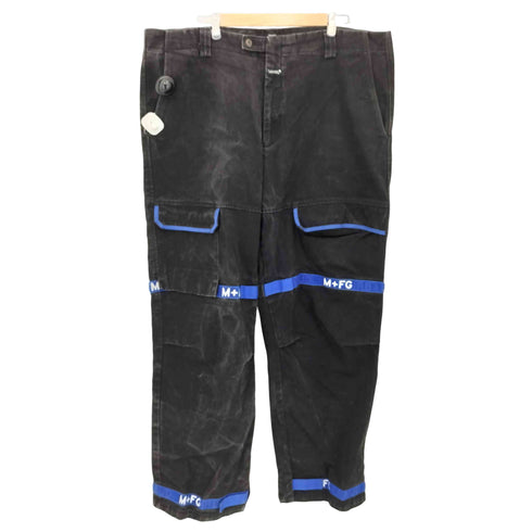 マリテフランソワジルボー MARITHE FRANCOIS GIRBAUD ブラック デニム シャトル パンツ メンズ 44M