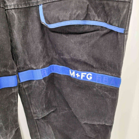 マリテフランソワジルボー MARITHE FRANCOIS GIRBAUD ブラック デニム シャトル パンツ メンズ 44M