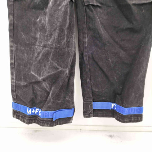 マリテフランソワジルボー MARITHE FRANCOIS GIRBAUD ブラック デニム シャトル パンツ メンズ 44M