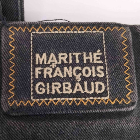 マリテフランソワジルボー MARITHE FRANCOIS GIRBAUD ブラック デニム シャトル パンツ メンズ 44M