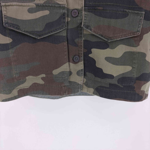 ザラ ZARA キルト ライナー付き 迷彩 カモフラ ワークジャケット メンズ import:S