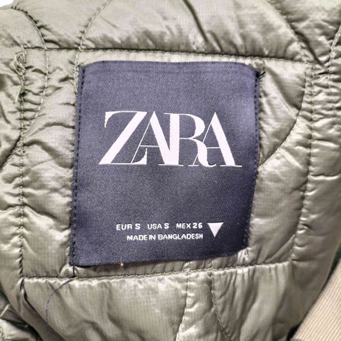 ザラ ZARA キルト ライナー付き 迷彩 カモフラ ワークジャケット メンズ import:S