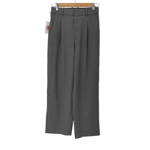 ユニクロ UNIQLO タックワイドパンツ 丈長め レディース JPN:M
