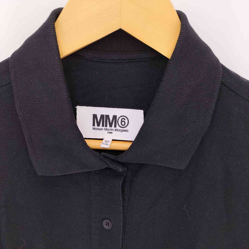 エムエムシックスメゾンマルジェラ MM6 Maison Margiela allino 6ロゴ刺繍 半袖ポロシャツ オールインワン レディース S