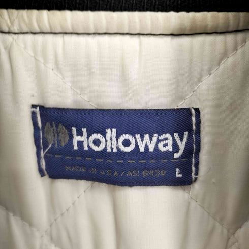 ホロウェイ HOLLOWAY 90S USA製 裏地キルト ナイロン スタジャン メンズ import:L