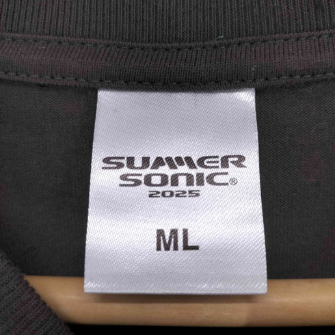 SUMMER SONIC 2025 ダブルネーム両面プリントクルーネックTシャツ メンズ ML