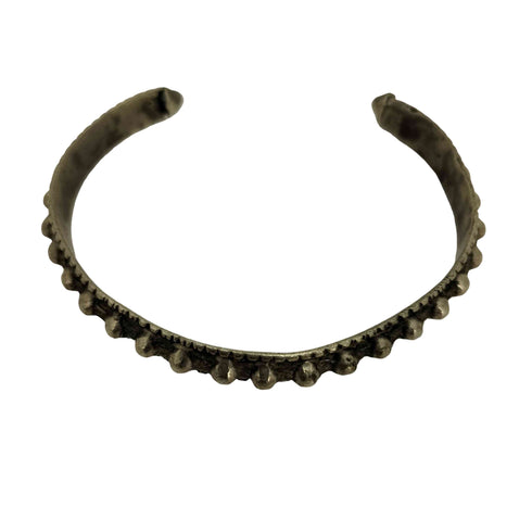 ウォータービーズデザイン シルバー バングル メンズ