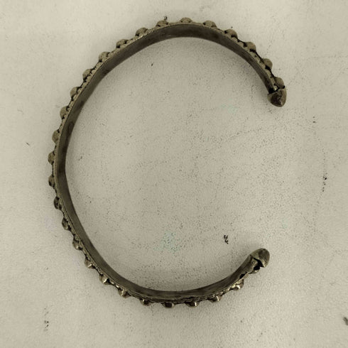 ウォータービーズデザイン シルバー バングル メンズ