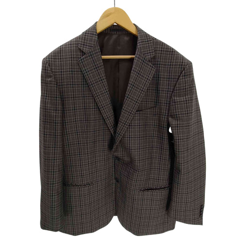 リーガル REGAL ポリ ウール マドラスチェック 2B テーラード ジャケット メンズ BE6