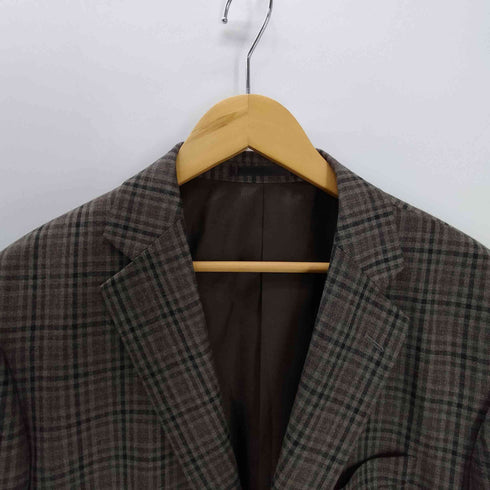 リーガル REGAL ポリ ウール マドラスチェック 2B テーラード ジャケット メンズ BE6