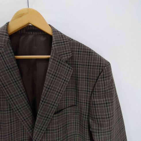 リーガル REGAL ポリ ウール マドラスチェック 2B テーラード ジャケット メンズ BE6