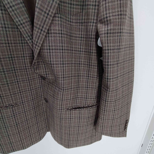 リーガル REGAL ポリ ウール マドラスチェック 2B テーラード ジャケット メンズ BE6