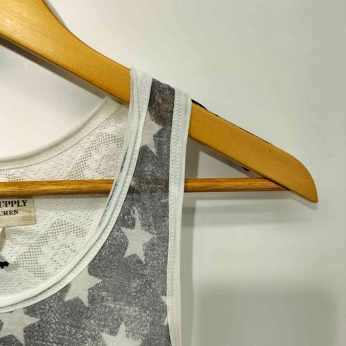 デニムアンドサプライ ラルフローレン DENIM & SUPPLY RALPH LAUREN 星条旗柄 レース切替 タンクトップ レディース XXS