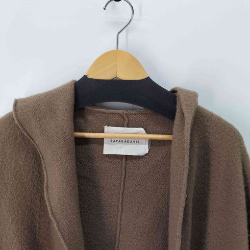 サヤカデイヴィス SAYAKA DAVIS HOODED KNIT ROBE レディース S