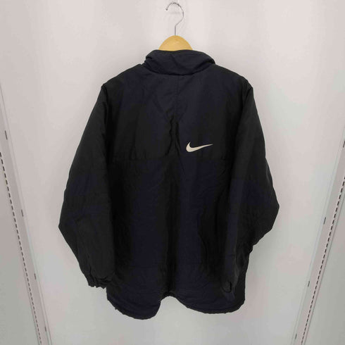 ナイキ NIKE 90-00s 白タグ スウッシュ刺繍 裏地キルティング 中綿パファージャケット メンズ XL